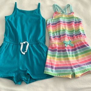 Set of 2 summer rompers 3T